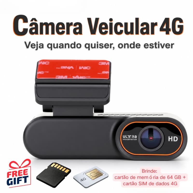Alta Qualidade Câmera veicular conectada 4G-SIM dashcam Posicionamento do veículo visão noturna Lente Dupla
