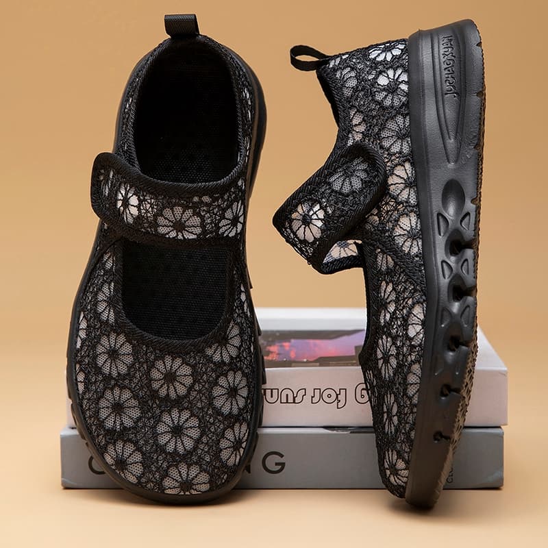 Sapatos De Caminhada Femininos Leves E Respiráveis , Pés Largos Inchados , Ossos Grandes , Eversão De Polegar , Para Ido