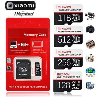 Cartão De Memória SD 128GB Para Xiaomi Telefone Tablet UAV Micro TF De Alta Velocidade Classe 10/Flash Memoria 256GB 512
