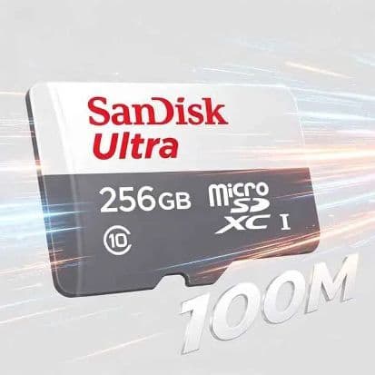 Cartão De Memória Sandisk Ultra Micro SD Classe 10 32GB 64GB 128GB 256GB 512GB TF Flash Card Até 100M Para Controle De M