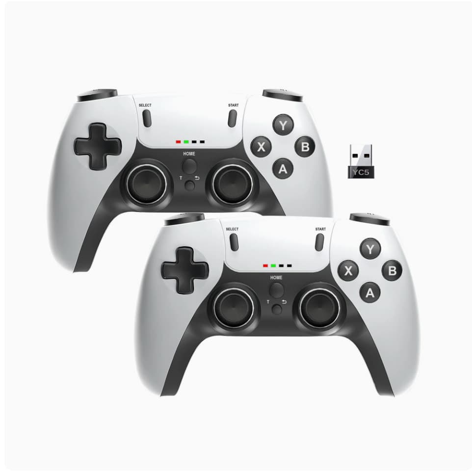 Controlador De Jogo Sem Fio 2.4G Com Bateria Embutida Para Game Stick , Box , TV PC , Smart