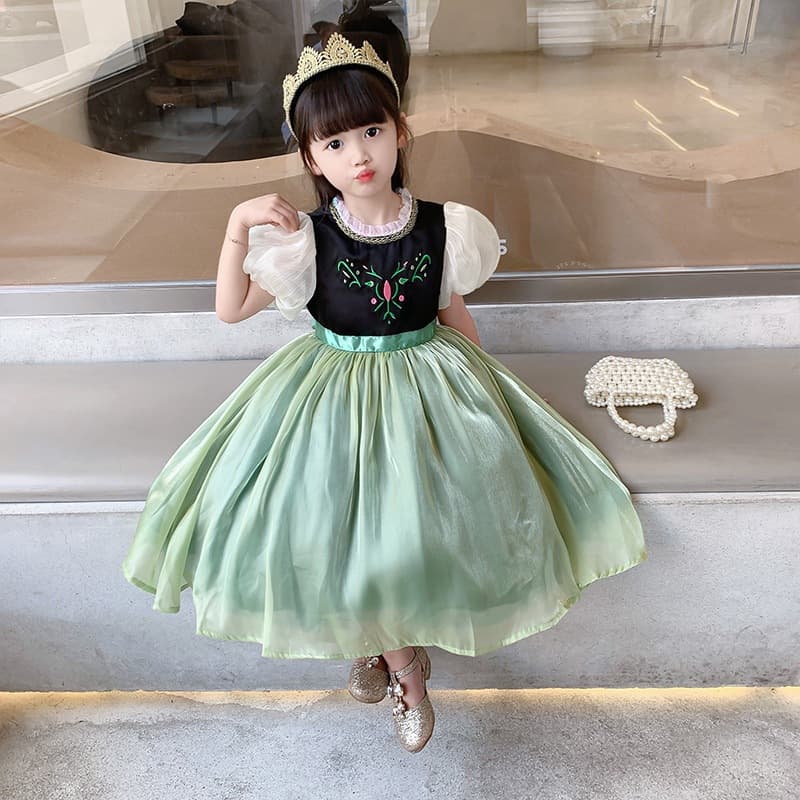 2-10 Anos Anna Elsa Cosplay Meninas Vestido Bonito Dos Desenhos Animados De Princesa Presentes De Festa De Aniversário