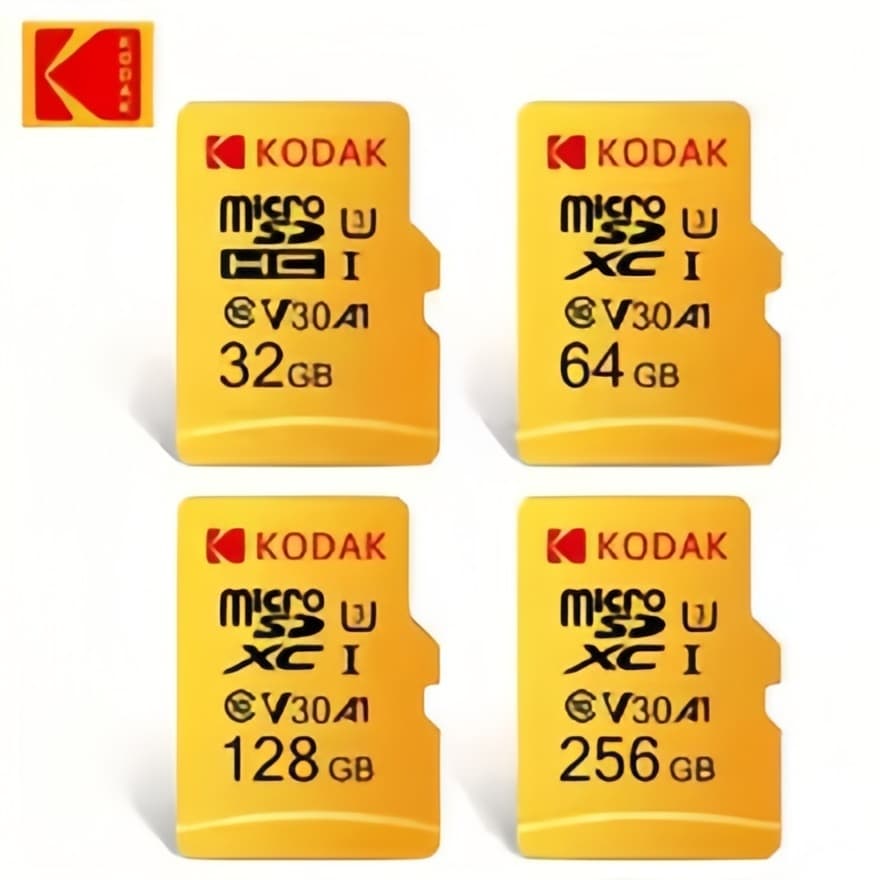 Cartão Micro SD Kodak Original , 64GB , Classe 10 , De Memória De Alta Velocidade , 32GB , Atacado U3 , Smartphone , Tab