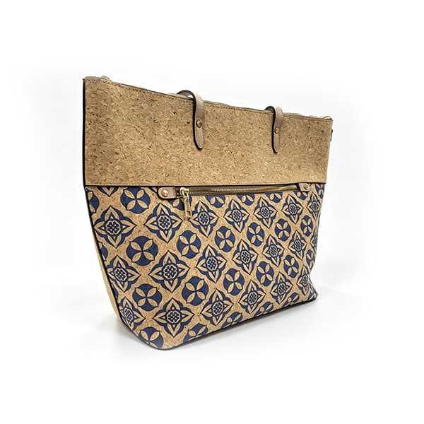 Bolsa Feminina De Ombro De Cortiça Ecológica Sustentável , Grande Capacidade , Estampa Vintage , À Prova D'água De Desga