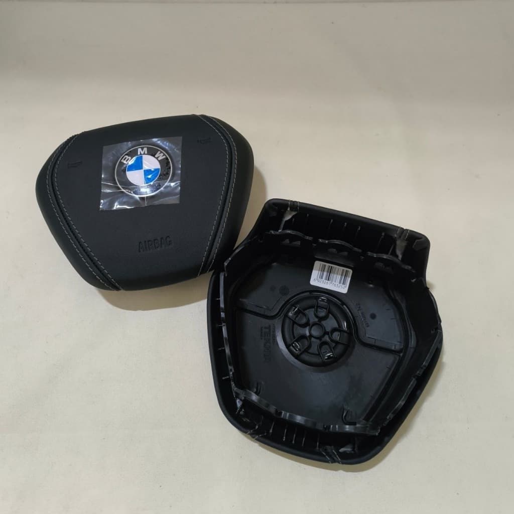 Adequado para BMW Série 5, Série 7, X7 Capa de volante de couro de alta qualidade/capa de Airbag
