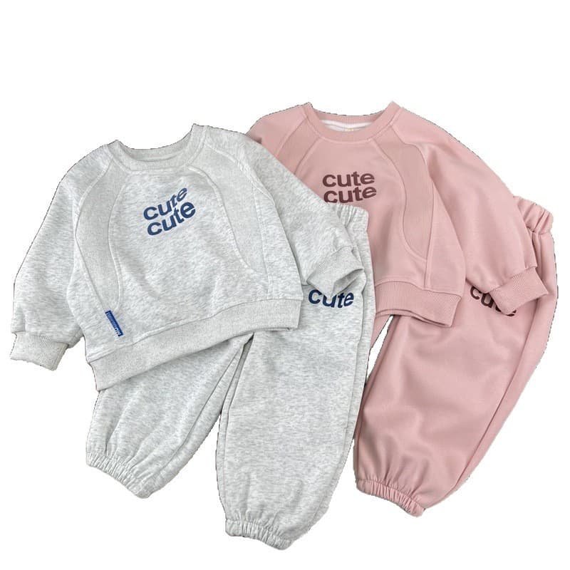 Carta impressão terno 26 outono inverno estilo meninas All-Match em torno do pescoço moletom calças versão coreana terno