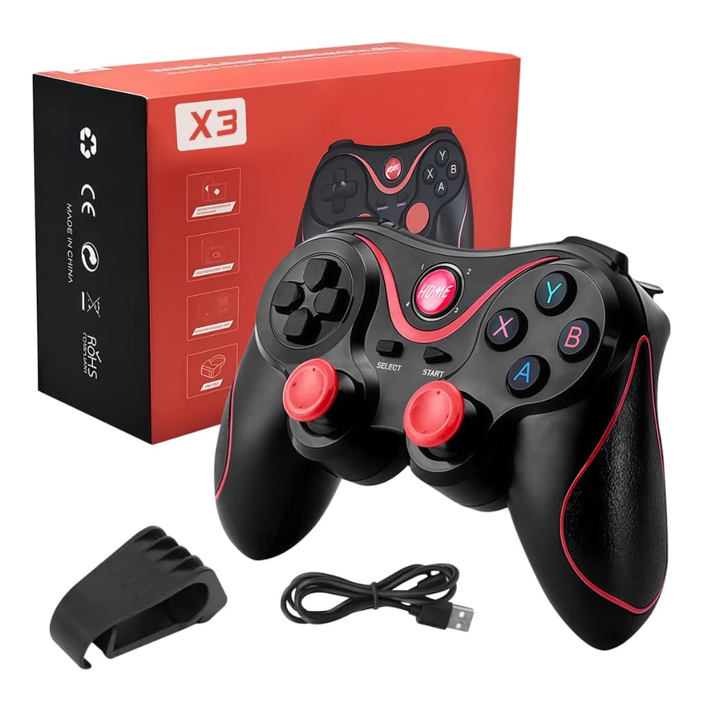 Joystick De Controle Sem Fio X3 Para Android , iOS , PS3 , PC E TV