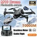 drone Portátil Dobrável De Controle Remoto Com Câmeras Triplas De Alta Definição 8K , 5G WiFi FPV , Prevenção De Obstácu