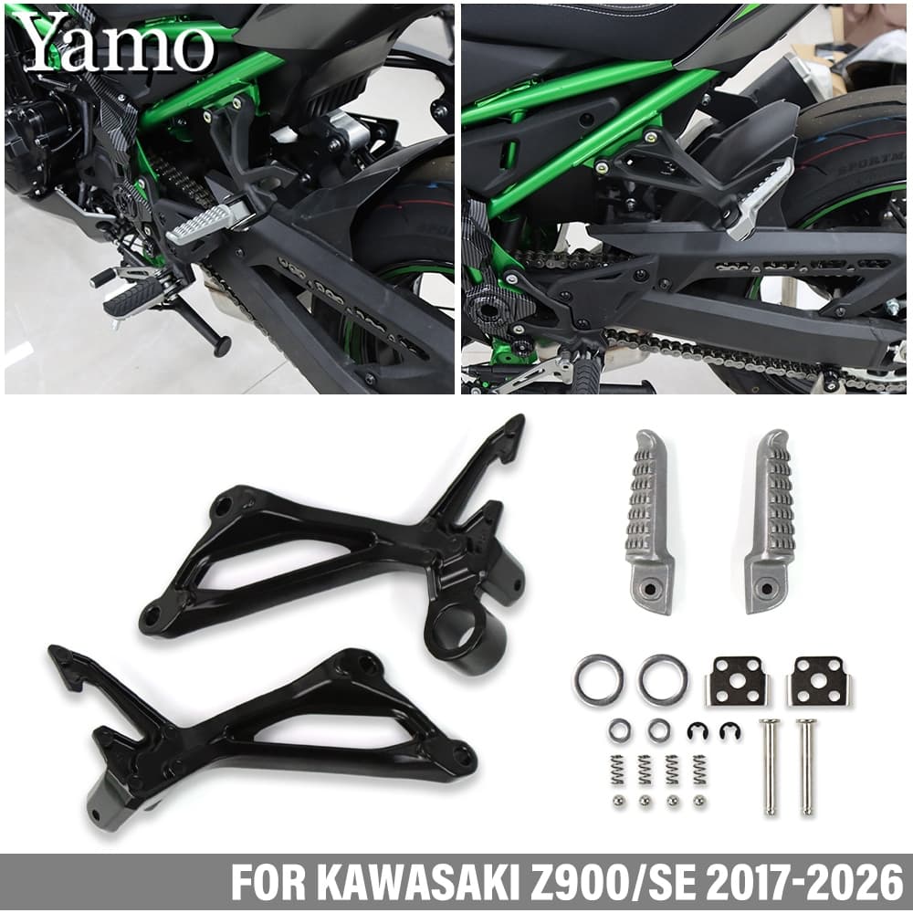 Para KAWASAKI Z900 Z900 SE 2017-2026 Suporte Do Pedal Traseiro Z 900 Passageiro Da Motocicleta