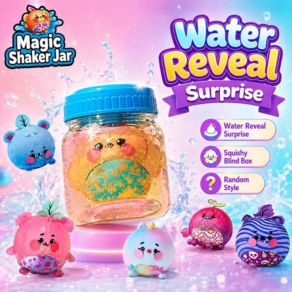Spin Master Magic Jellykins Surprise Plush Jar Água Revelar Brinquedo De Caixa Cega Mole Para Crianças