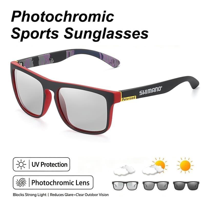 732 Óculos Polarizados Fotocromáticos UV400 Homens Mulheres Ciclismo Pesca Corrida Esportes De Sol Tons Bicicleta Para C