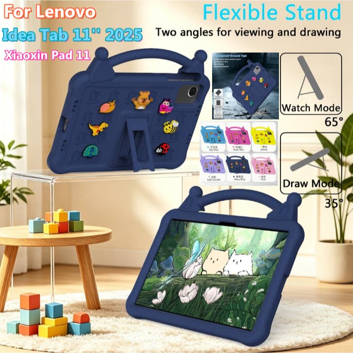 Capa Para Lenovo Idea Tab 11'2025 M11/Xiaoxin Pad 11 K11 Gen 2 : Crianças Seguro EVA Urso Portátil À Prova De Choque Tab