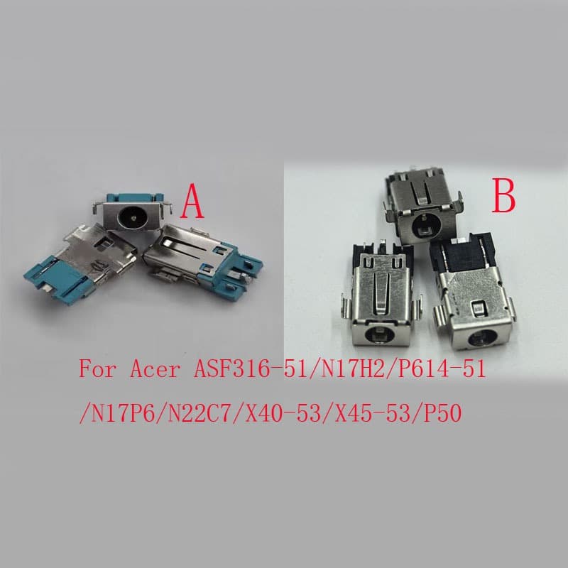 2-10 Pces DC Conector De Alimentação Portátil Plug Para Acer SF316-51 N17H2 P614 N17P6 N22C7 X40-53 X45 P50 Carregador D