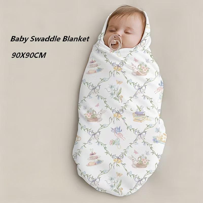 90X90CM Algodão Bebê Swaddle Cobertor Recebendo Recém-Nascido Swaddling Pano