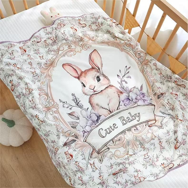 Cobertor Infantil De Algodão Para Bebê 90X90CM