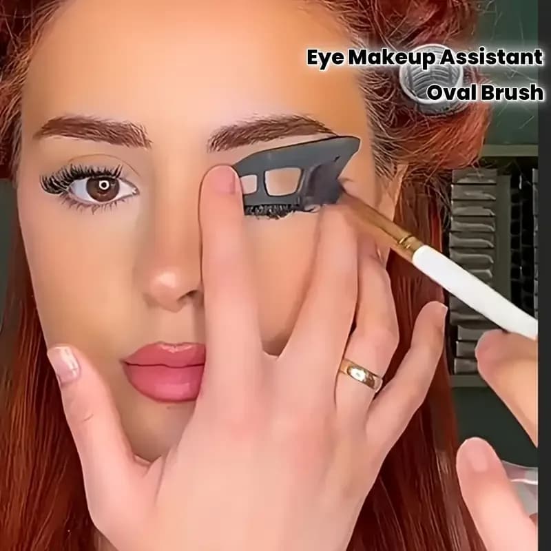 Kit De Maquiagem Para Olhos De 3 Peças-Pincéis E Moldes Sombra , Modelos Rápidos Iniciantes , Aparência Profissional Fác