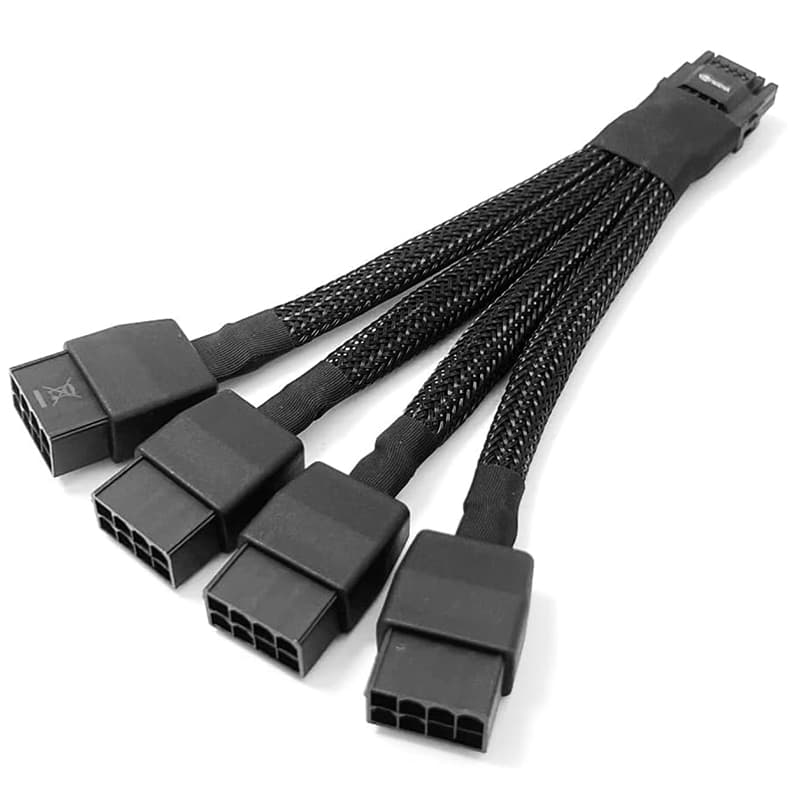 V100 H100 A100 Cabo De Placa Gráfica Adaptador De Alimentação 4 * 8 Pinos Para 16 12VHPWR RTX4070_RTX4070Ti_RTX4080_RTX4