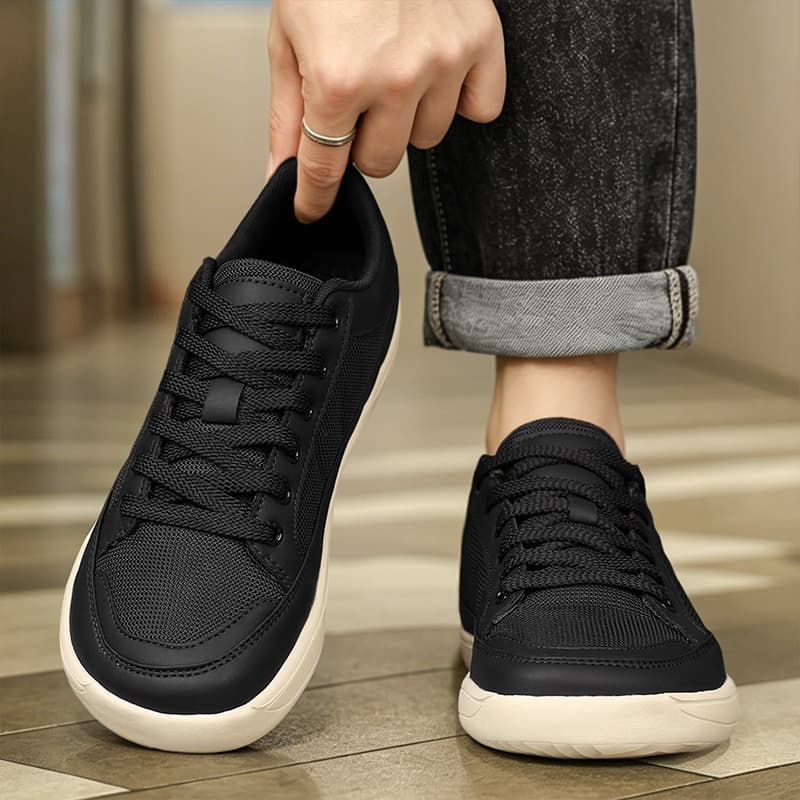 Sapatos De Caminhada Respiráveis Masculinos , Pés Largos , Ossos Grandes , Dedos Valgo Deformados Feridos , Para Idosos