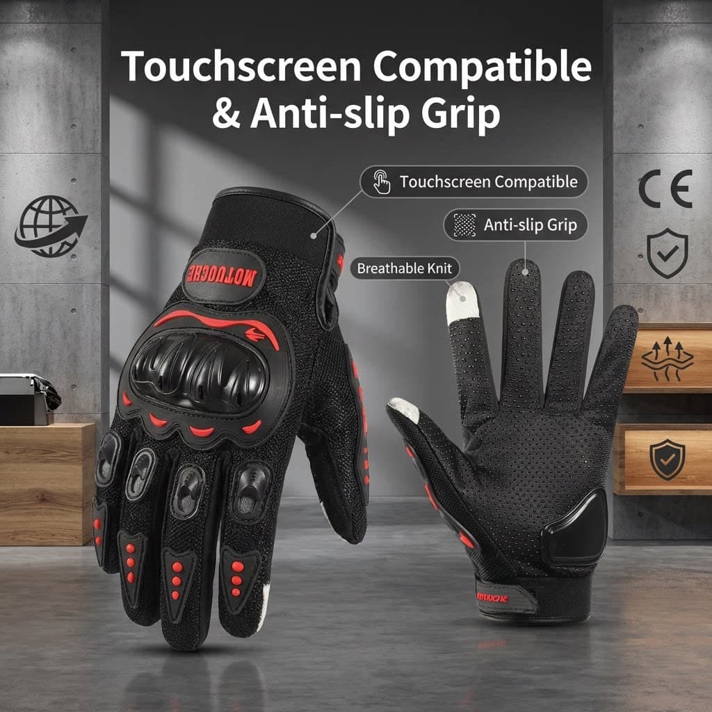 Novo estilo luvas de motocicleta verão equitação junta dura modelo tático de motocicleta adequado para veículos Off-Road