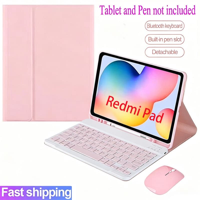 Capa De Teclado Para XiaoMi Redmi Pad 2 11 11'2025/9.7 9.7 2026 Magnético Sem Fio Bluetooth Mouse Invólucro