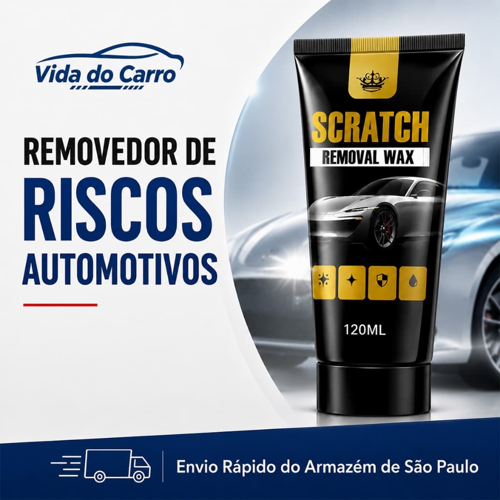 Cera Reparadora de Arranhões 120ml – Polimento e Brilho, Remove Riscos e Oxidação