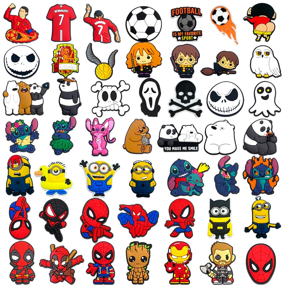MEIDJ , Amuletos De Sapato , 49 Peças De Lindos Personagens De anime De Desenho Animado Tamancos , Sandálias Acessórios