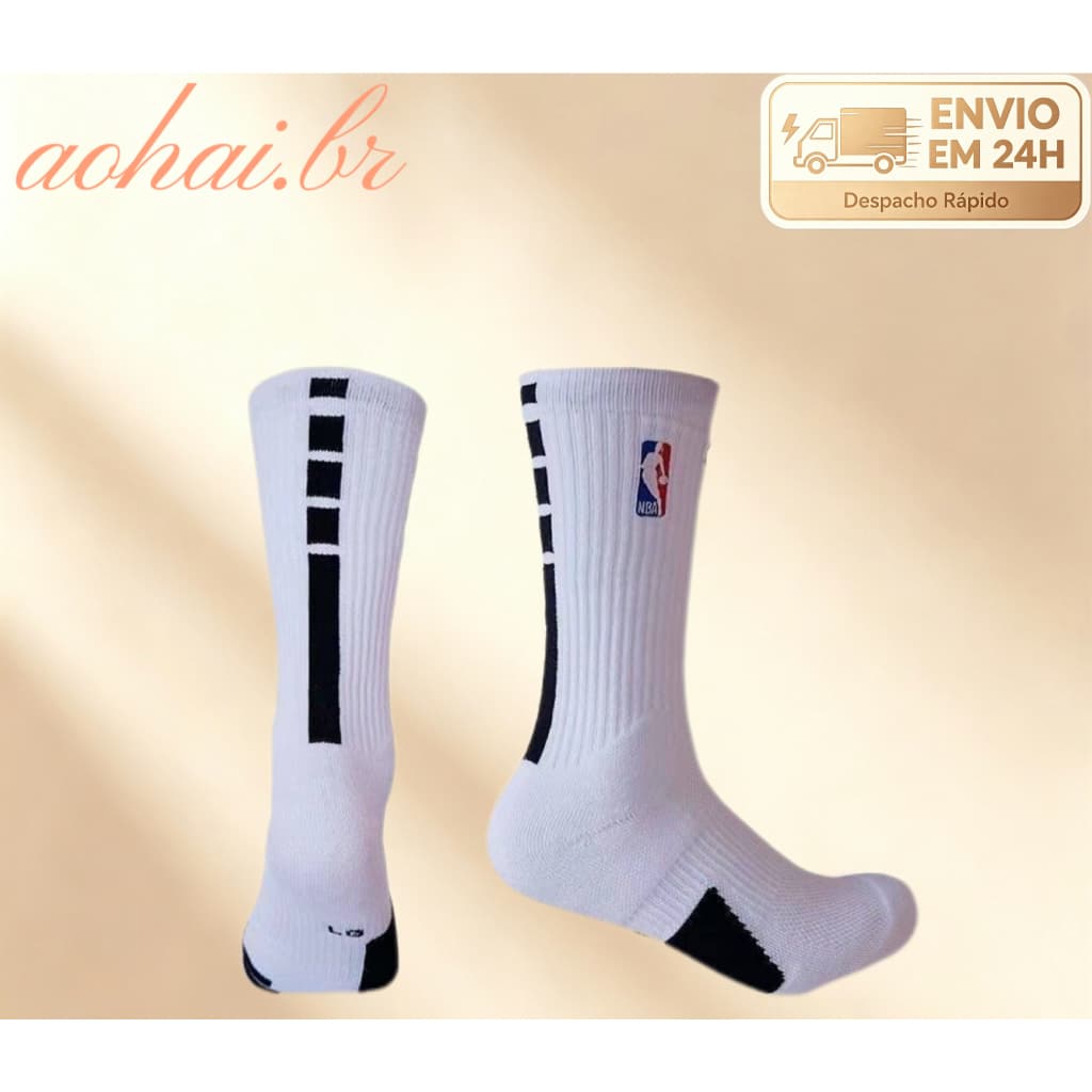 Meias De Basquete De Tubo Longo Real Combat , Elite Com Fundo De Toalha , Médias , Respiráveis , Duráveis