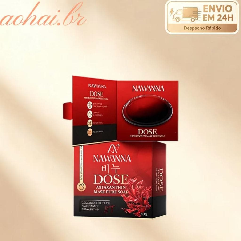 Sabonete de astaxantina, usado para limpeza suave, removedor de maquiagem leve, rejuvenescedor da pele, não apertado