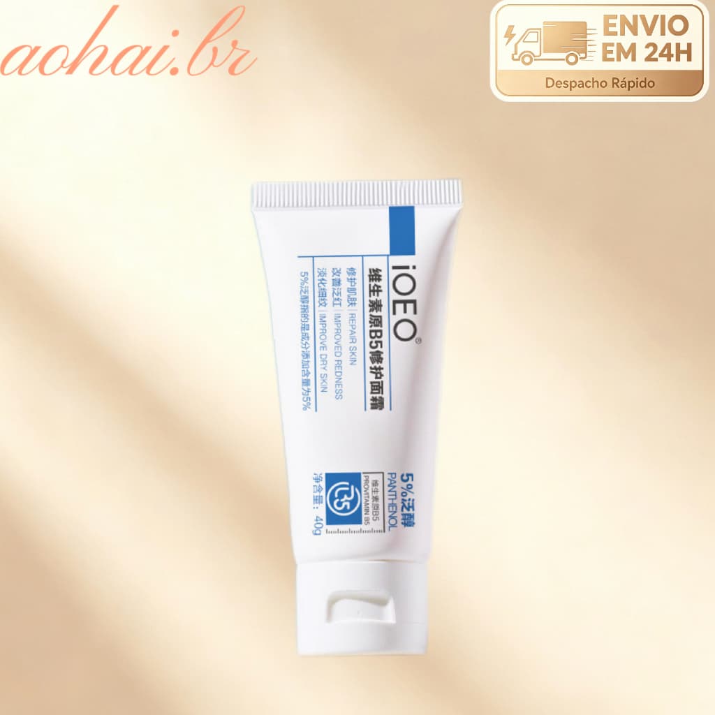 Creme reparador de vitamina B5 IOEO 5% Pantenol reparação barreira da pele após creme hidratante reparador solar