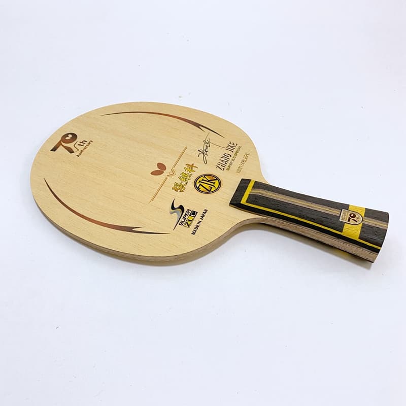 70th Aniversário Super ZLC Specail Lâmina De Tênis De Mesa Ofensivo Ataque Rápido Pong Bat Paddle FL Ou CS Lidar Com Raq