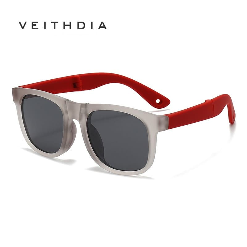 VEITHDIA Óculos De Sol Polarizados De Silicone Dobráveis VEITHDIA Kids Proteção UV Idade 6-12 23101