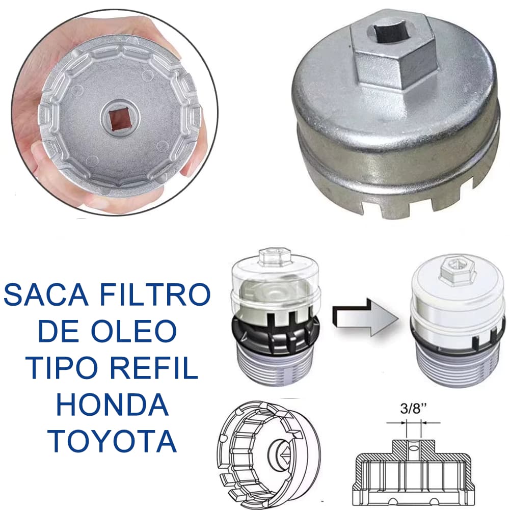 Saca Filtro de Oleo Tipo Refil Honda Toyota