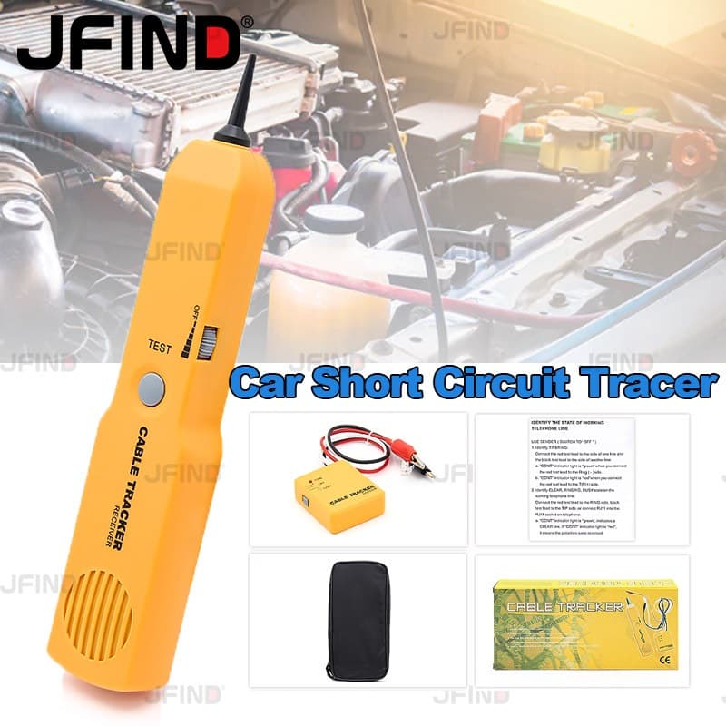 Rastreador De Curto-Circuito Para Carro , Multifuncional , Testador De Continuidade De Automotivo , Localizador De Cabos