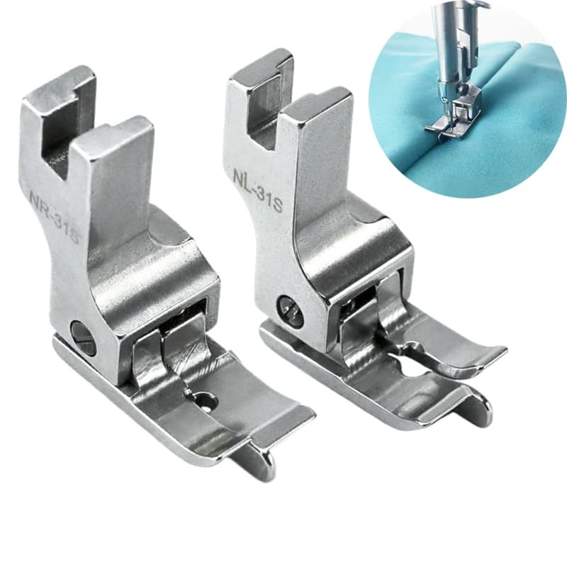 Calcador Guia para Costura Esquerda/Direita NL-31S NR-31S para Máquina de Costura Industrial