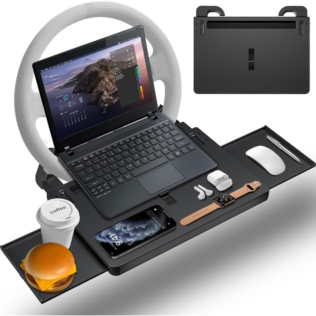 Bandeja De Volante Do Carro Auto Interior Portátil Titular Multi-Funcional Extensível Para Escrever Trabalho De Leitura