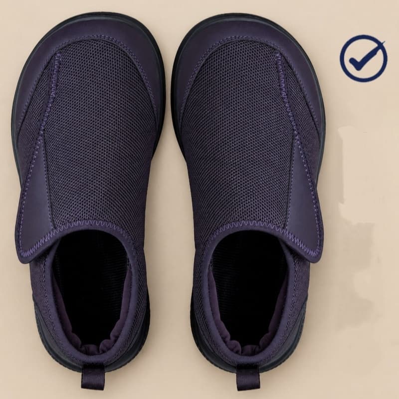 Sapatos De Caminhada Masculinos De Dedo Largo , Ortopédicos Para Diabéticos Alargamento Idosos , Pés Inchados , Edema Fe