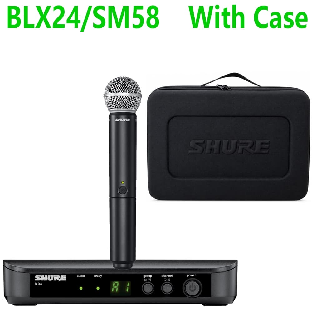 Microfone Sem Fio BLX24 BLX4 SM58 , Distância De Transmissão De 100 M , Canto De Palco , Fala De Igreja , Karaokê , Com