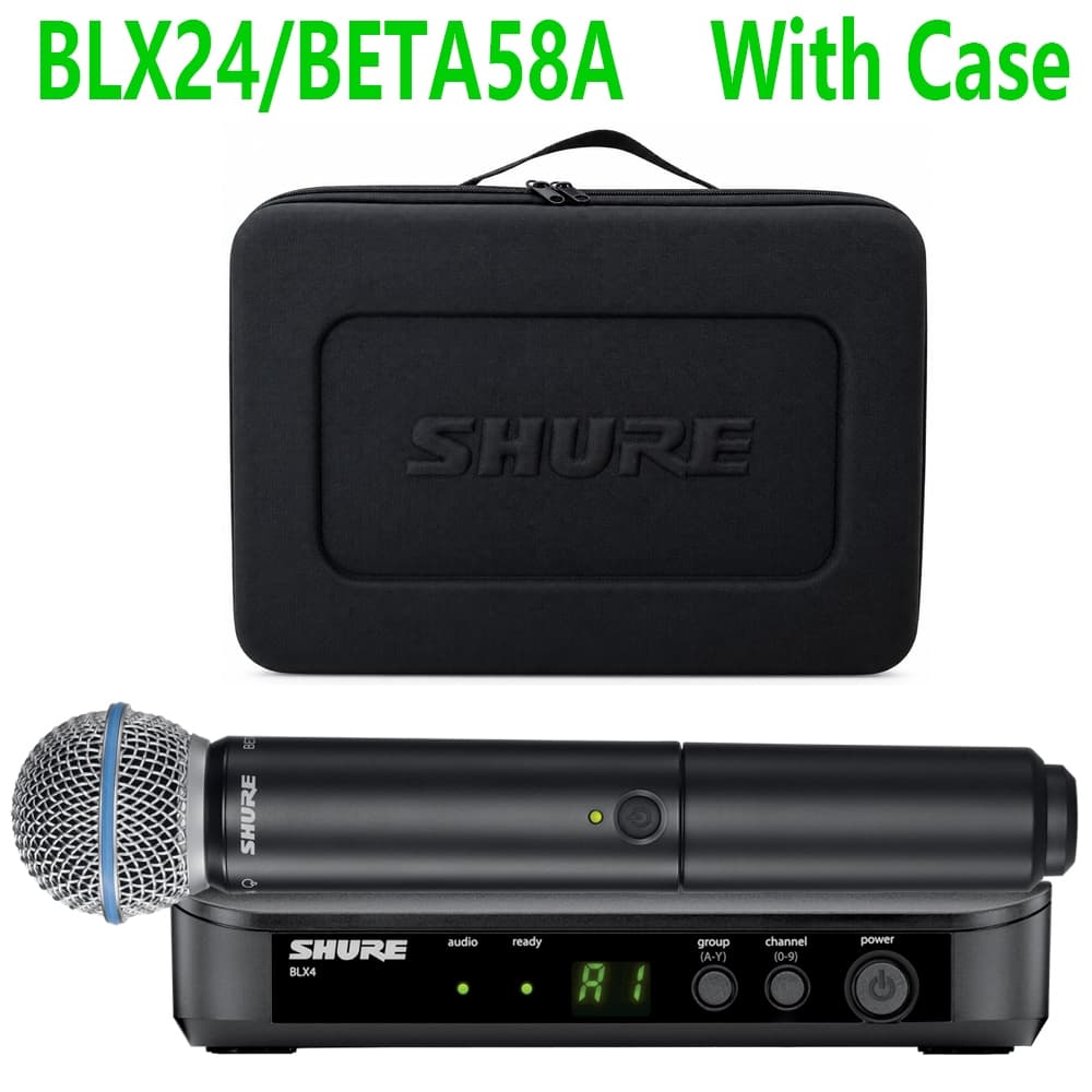 Microfone Sem Fio BLX24 BLX4 BETA58A , Distância De Transmissão De 100 M , Canto De Palco , Fala De Igreja , Karaokê , C