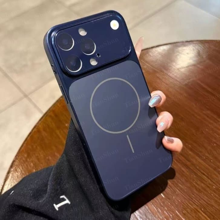 Capa de celular antiderrapante e anti-choque com ímã, compatível com iPhone 11 17 16 15 14 13 12 Pro Max