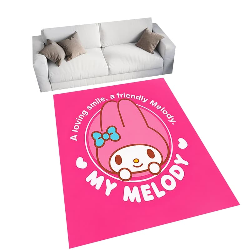 Sanrio My Melody Impresso Tapete Sala De Estar Quarto Decoração De Casa De Banheiro