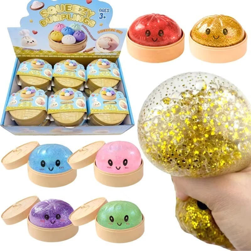 Squishy De Pão Cozido No Vapor Fofo , Alívio De Estresse Super Macio E Brinquedo Sensorial