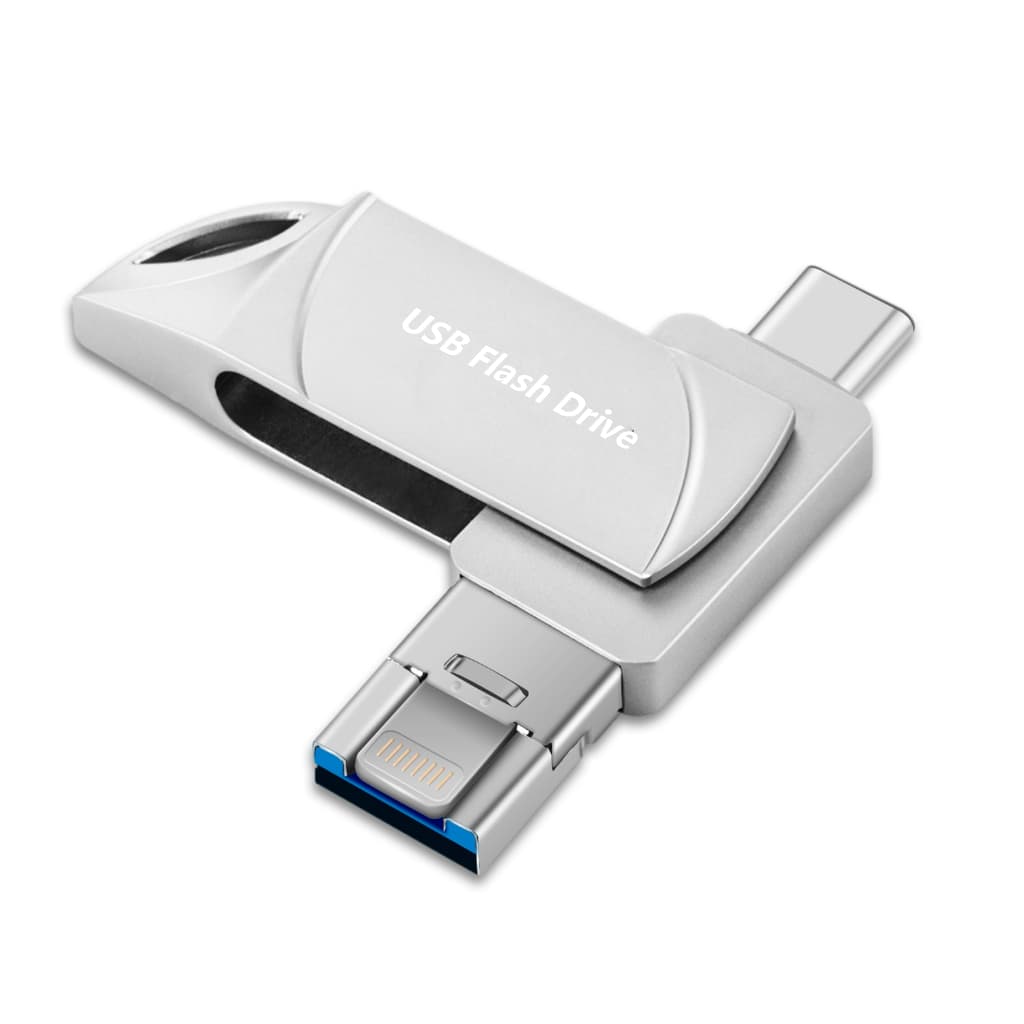 Unidade Flash USB OTG 3 Em 1 , Bastão De Memória De Telefone Para iPhone , Android E PC , Solução Portátil De Armazename