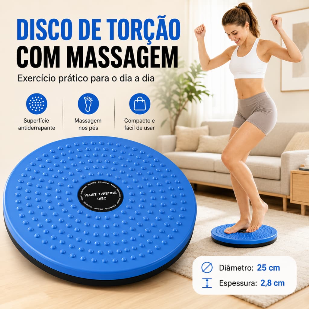 Disco de Torção de Cintura Twist, Cardio Modelador de Corpo