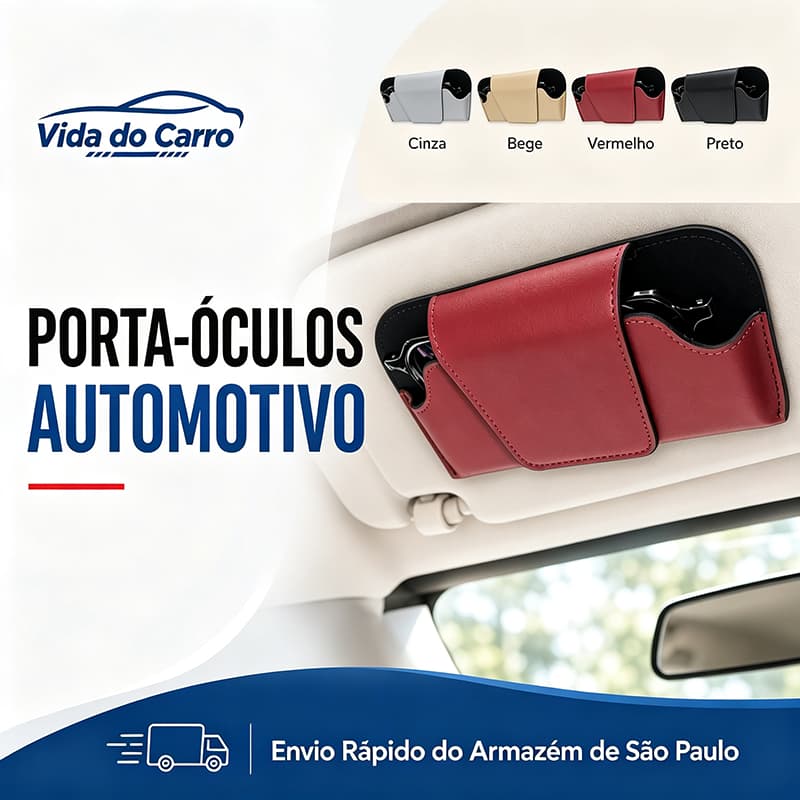 Armazenamento De Cartão De Viseira De Sol Do Carro Dois Em Um Forro Interno Resistente A Arranhões De Couro