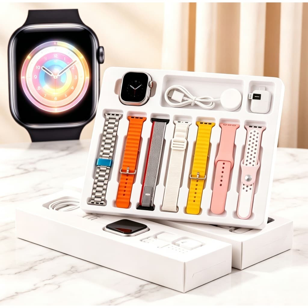 Smartwatch Esportivo Multifuncional 7 Em 1 Com Tela De Toque Completa 38/45/49 Mm Envio De São Paulo