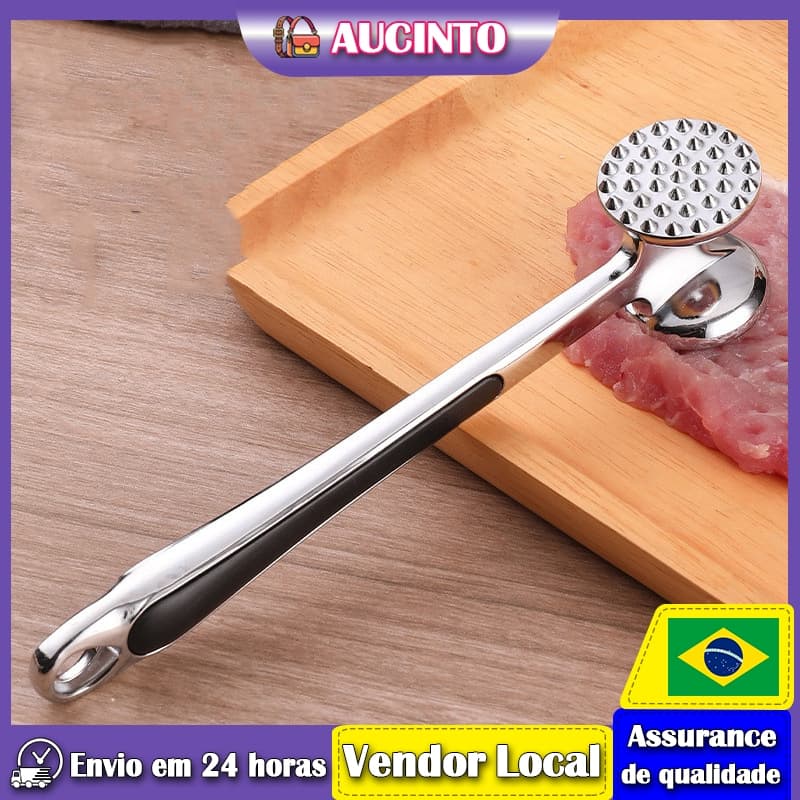 Aucinto Cozinha Knock Martelo de Carne Bife Sólido Martelo Bife Macio Martelo de Carne Macia