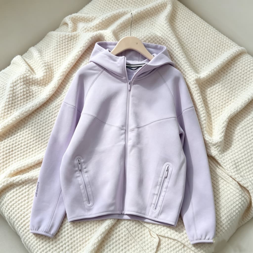 Jaqueta masculina Casual esportiva de malha com zíper e capuz