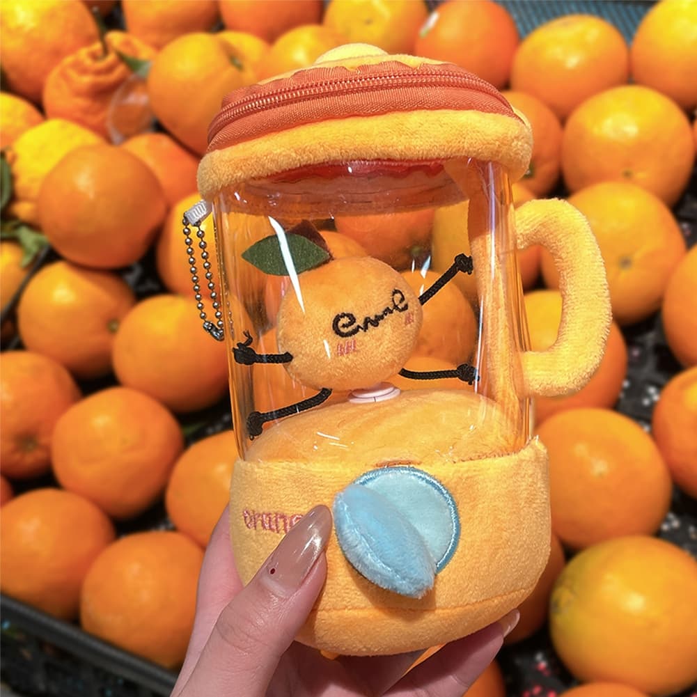 Espremedor De Frutas Dos Desenhos Animados Brinquedo De Pelúcia Saco Pingentes Liquidificador Chaveiros
