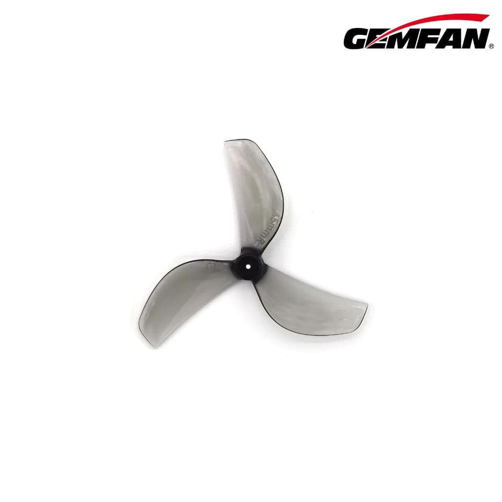 20 Pares Hélice Gemfan 45mm 3Pás PC Compatível com 1mm/1.5mm para Drones FPV Cinewhoop Alta Performance e Resistência