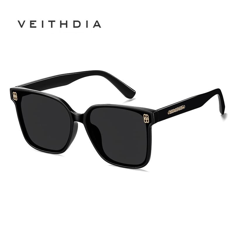 VEITHDIA Novos Óculos De Sol Femininos Anti-UV400 Moda Armação Quadrada Para Dirigir Rua Ao Ar Livre 11229